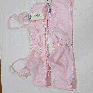 NWT‎ Jolie Intimates Bras(2) Womens Pink Unpadded Elastic Adjustable Straps 38C